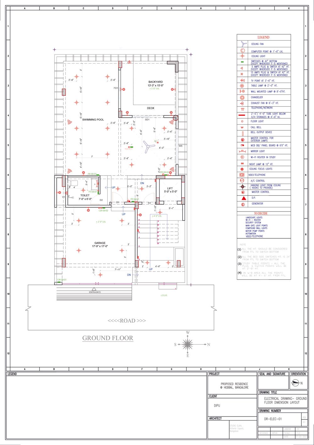 GF Electrical Dimensions